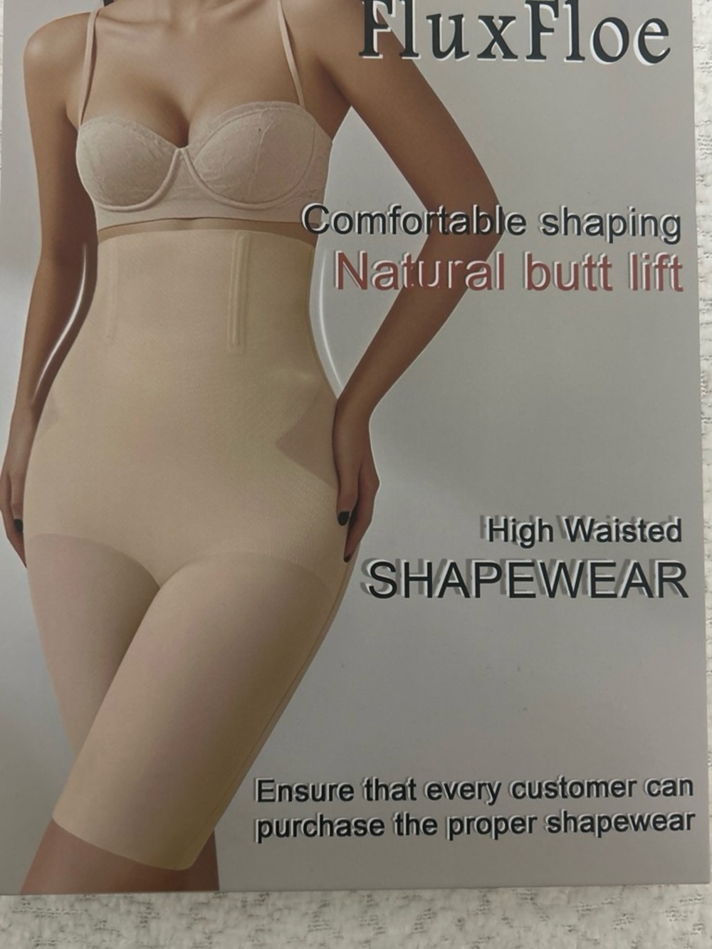 High-Waisted Shapewear Shorts in Nude